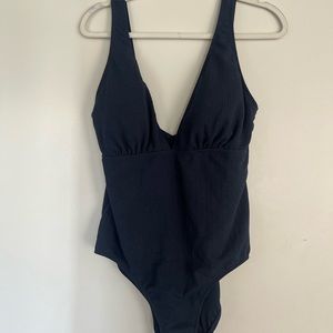 Womens PRIMARK Navy Secret Slimming Swimsuit - Ribbed - Size US 14 - New